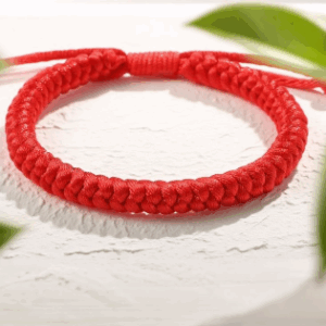 D8 Red Woven Bracelet