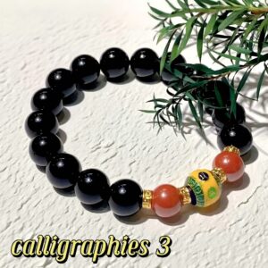 D100 Bead Bracelet: Shining Sand Six-Character Protection