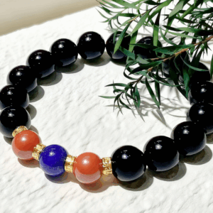 D101 Bead Bracelet: Tricolor Evil-Averting & Fortune-Turning