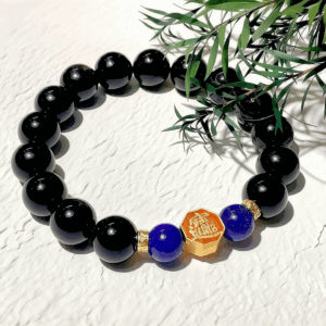D99 Bead Bracelet: Qingming Obsidian Wealth