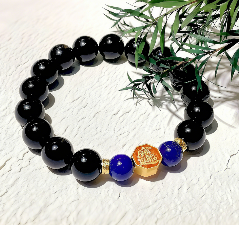 D99 Bead Bracelet: Qingming Obsidian Wealth