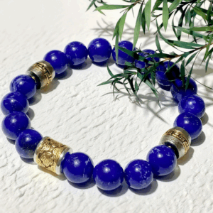 D98 Bead Bracelet: Jade Pattern of Auspicious Green