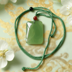 D149 Spring Green Rectangle Pendant