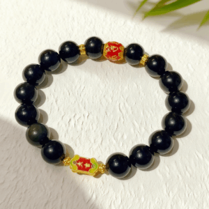 D88 Bead Bracelet: Chosen Dark Horse