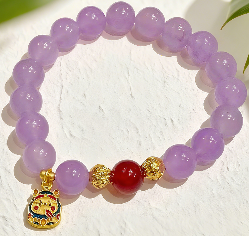 D51 Bead Bracelet: Purple Qi Rising from the East